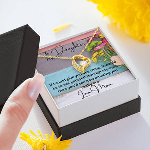 To My Daughter You Are Amazing Necklace With Message Card, Gift For Daughter, Meaningful Gift Birthday Gift, Love From Mom. 1611506183695.jpg
