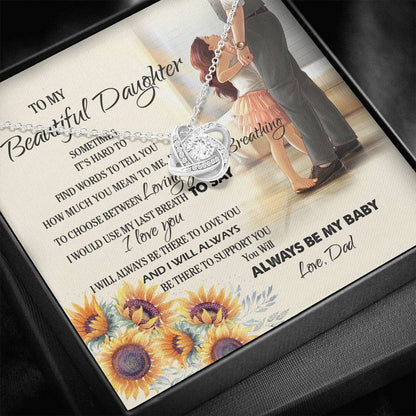 To My Daughter You Was Always Be My Baby Necklace With Message Card, Gift For Daughter, Meaningful Gift, Love From Dad. 1611506185883.jpg
