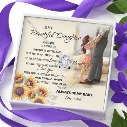 To My Daughter You Was Always Be My Baby Necklace With Message Card, Gift For Daughter, Meaningful Gift, Love From Dad. 1611506186373.jpg