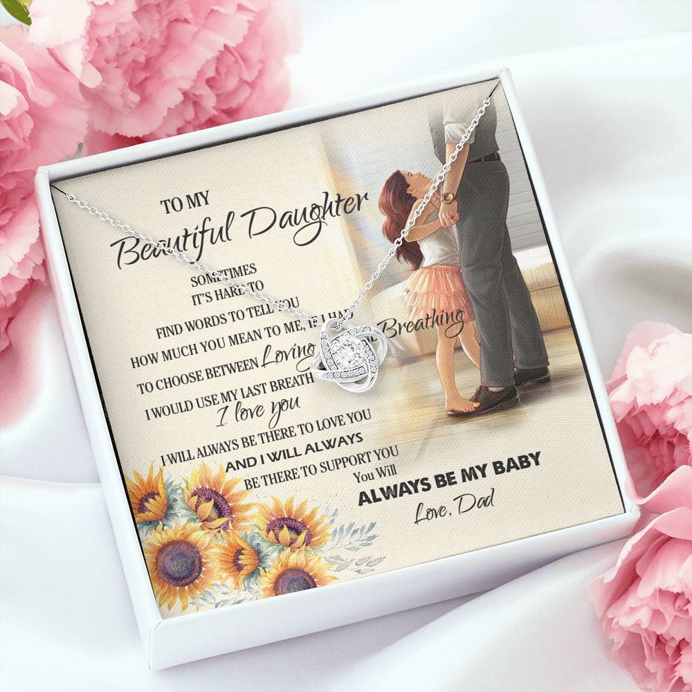 To My Daughter You Was Always Be My Baby Necklace With Message Card, Gift For Daughter, Meaningful Gift, Love From Dad. 1611506186936.jpg