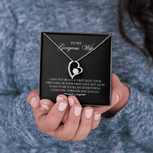 To My Wife I Love You Forever And Always Necklace With Message Card, Gift For Wife,   Meaningful Gift, Love From Husband. 1611631095327.jpg