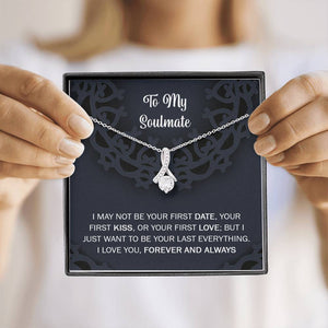 To My Soulmate Alluring Beauty I Love You Forever And Always, Necklace With Message Card, Gift For Wife,   Love From Husband. 1611631095954.jpg