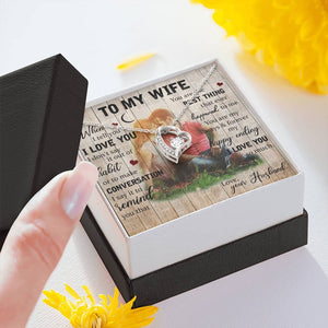 To My Wife You Are The Best Thing Necklace With Message Card, Gift For Wife,   Meaningful Gift, Love From Husband. 1611631121485.jpg