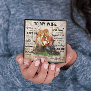 To My Wife You Are The Best Thing Necklace With Message Card, Gift For Wife,   Meaningful Gift, Love From Husband. 1611631122486.jpg