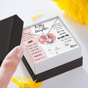 To My Daughter I Can Promise To Love You Necklace With Message Card, Gift For Daughter, Meaningful Gift, Love From Mom. 1611632025125.jpg