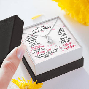 To My Daughter I Will Always Be Here Necklace With Message Card, Gift For Daughter, Meaningful Gift, Love From Mom. 1611632028964.jpg