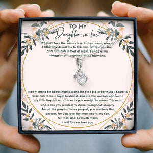 To My Daughter In Law I Will Forever Love You Necklace With Message Card, Gift For Daughter, Meaningful Gift, Love From Mom. 1611632030886.jpg
