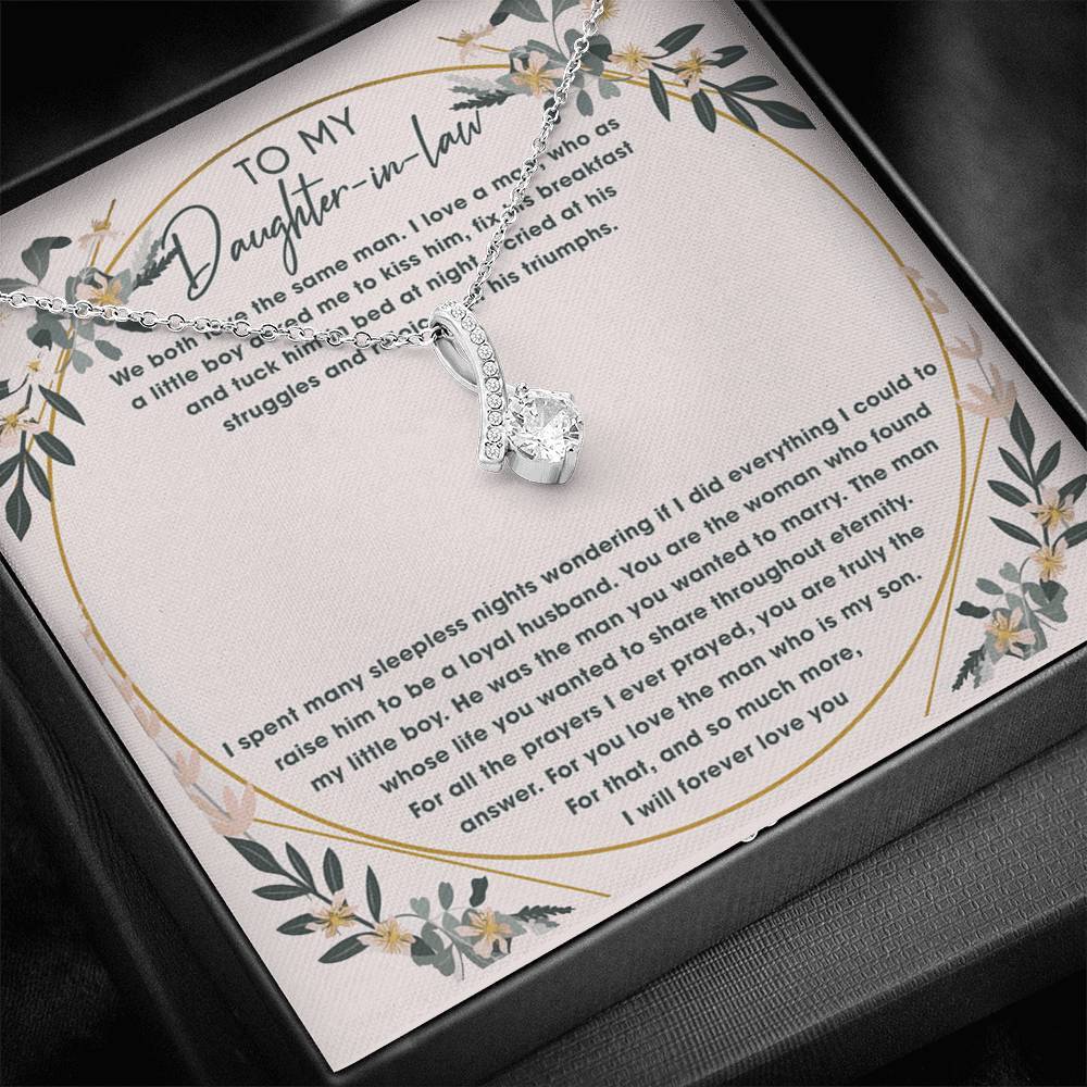 To My Daughter In Law I Will Forever Love You Necklace With Message Card, Gift For Daughter, Meaningful Gift, Love From Mom. 1611632031174.jpg