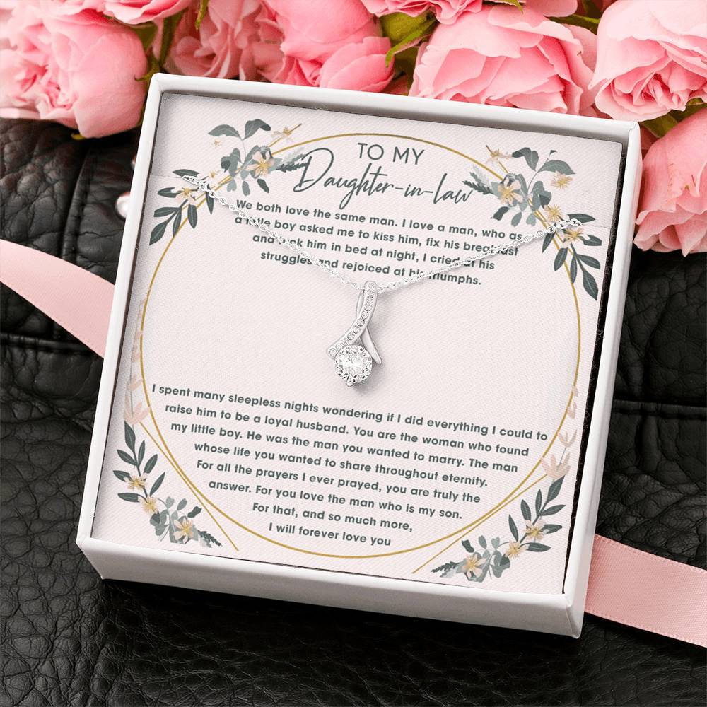 To My Daughter In Law I Will Forever Love You Necklace With Message Card, Gift For Daughter, Meaningful Gift, Love From Mom. 1611632031659.jpg