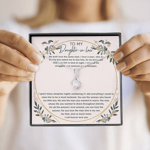 To My Daughter In Law I Will Forever Love You Necklace With Message Card, Gift For Daughter, Meaningful Gift, Love From Mom. 1611632032324.jpg