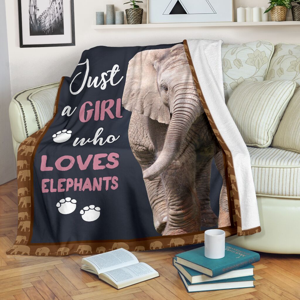Elephant Blanket, Just A Girl Who Loves Elephants 1611678029611.jpg