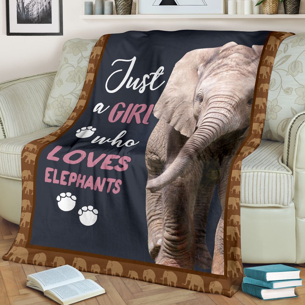 Elephant Blanket, Just A Girl Who Loves Elephants 1611678030987.jpg