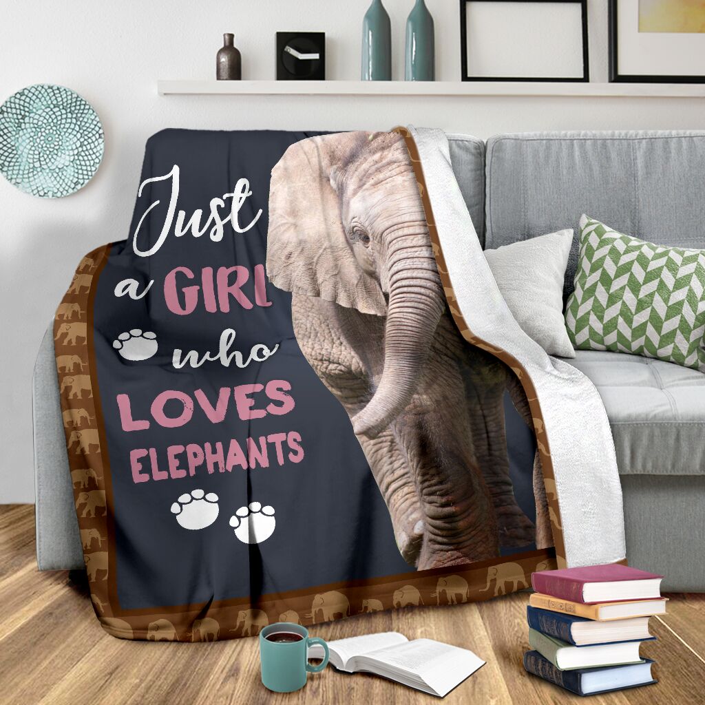 Elephant Blanket, Just A Girl Who Loves Elephants 1611678031976.jpg