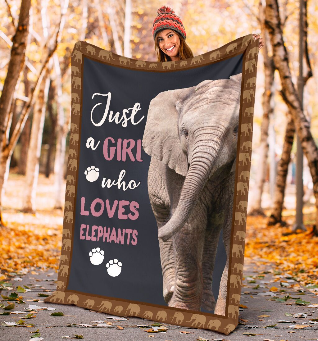 Elephant Blanket, Just A Girl Who Loves Elephants 1611678032868.jpg