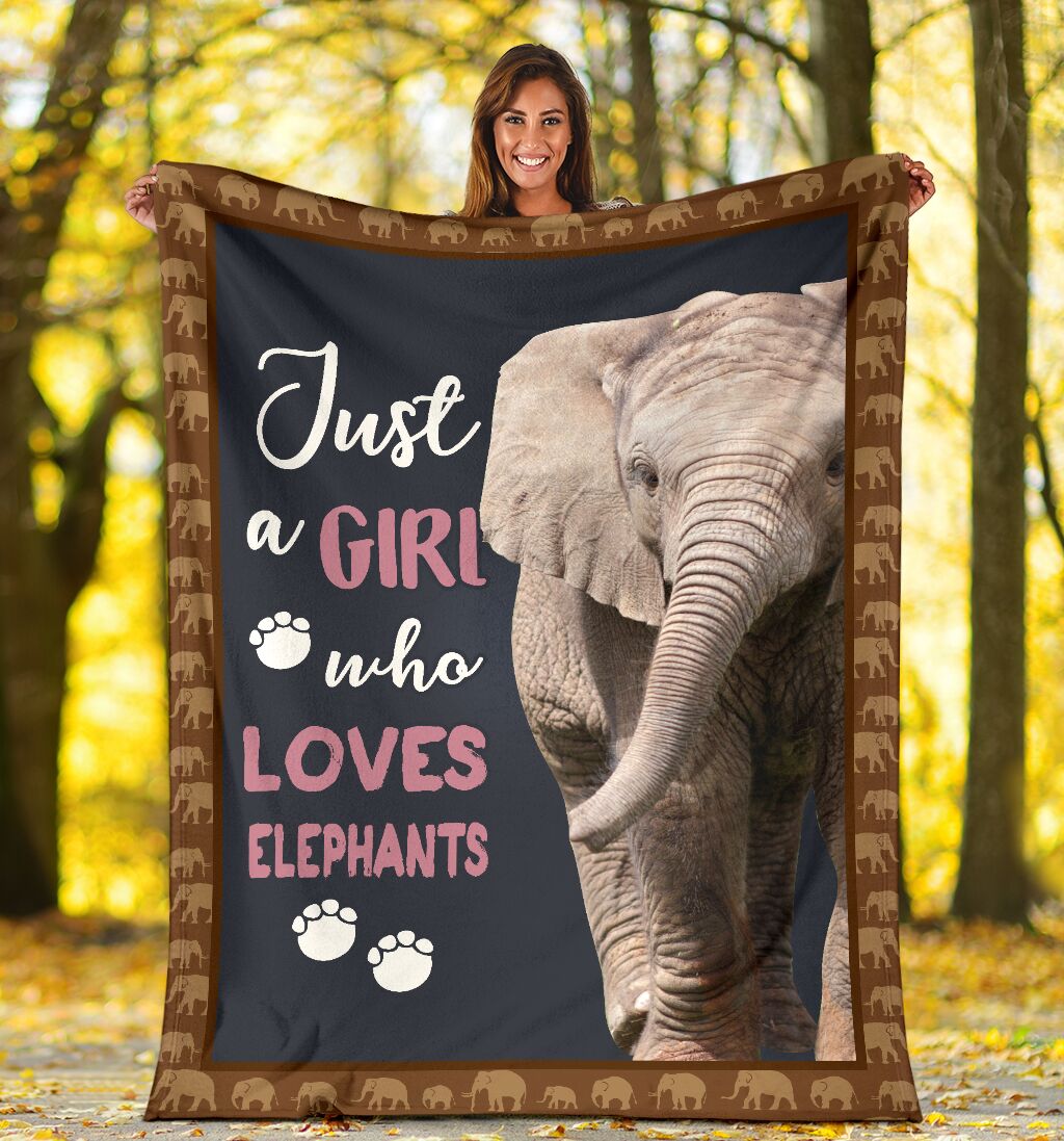 Elephant Blanket, Just A Girl Who Loves Elephants 1611678033803.jpg