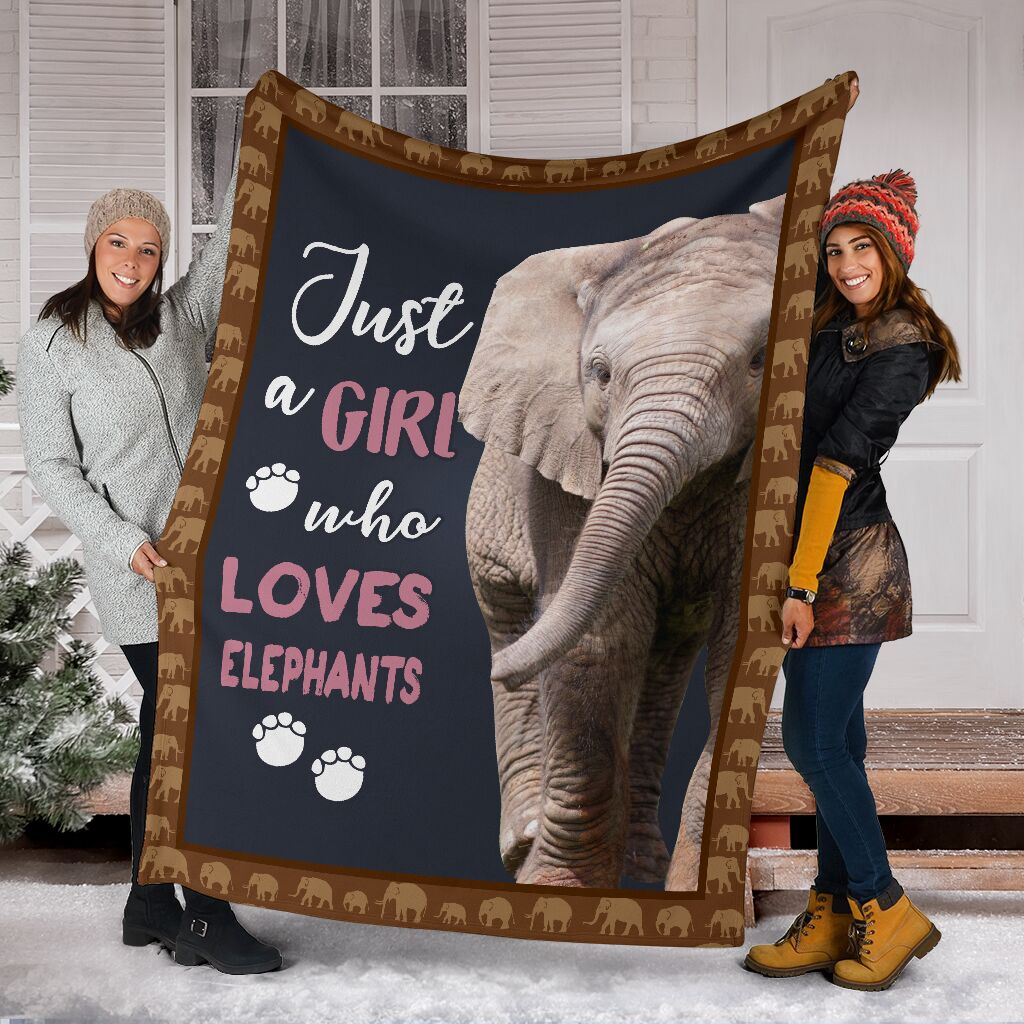 Elephant Blanket, Just A Girl Who Loves Elephants 1611678035193.jpg