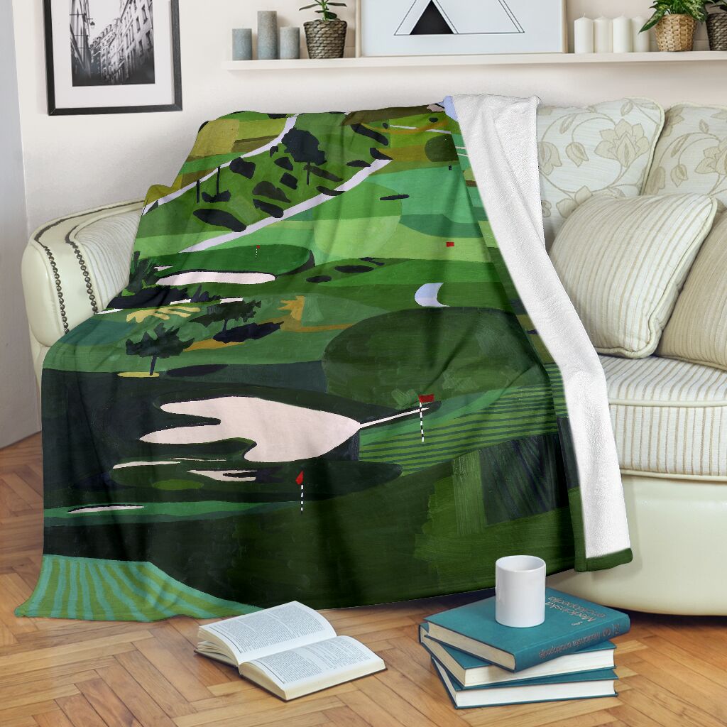 Golf Blanket, Golf Paintings Gift For Golf Lovers 1611678199499.jpg