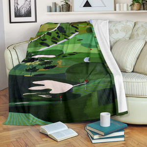Golf Blanket, Golf Paintings Gift For Golf Lovers 1611678199499.jpg