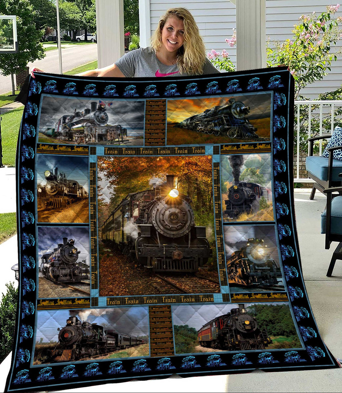 Train Blanket, Vintage Train, Train Lover 1612490539764.jpg