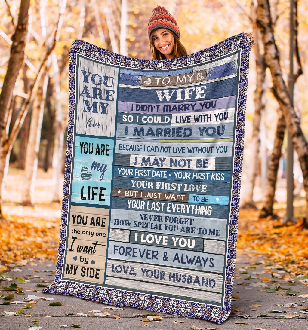 Gift For Wife Blanket, To My Wife I Love You Forever And Always - Love From Husband 1612490543696.jpg