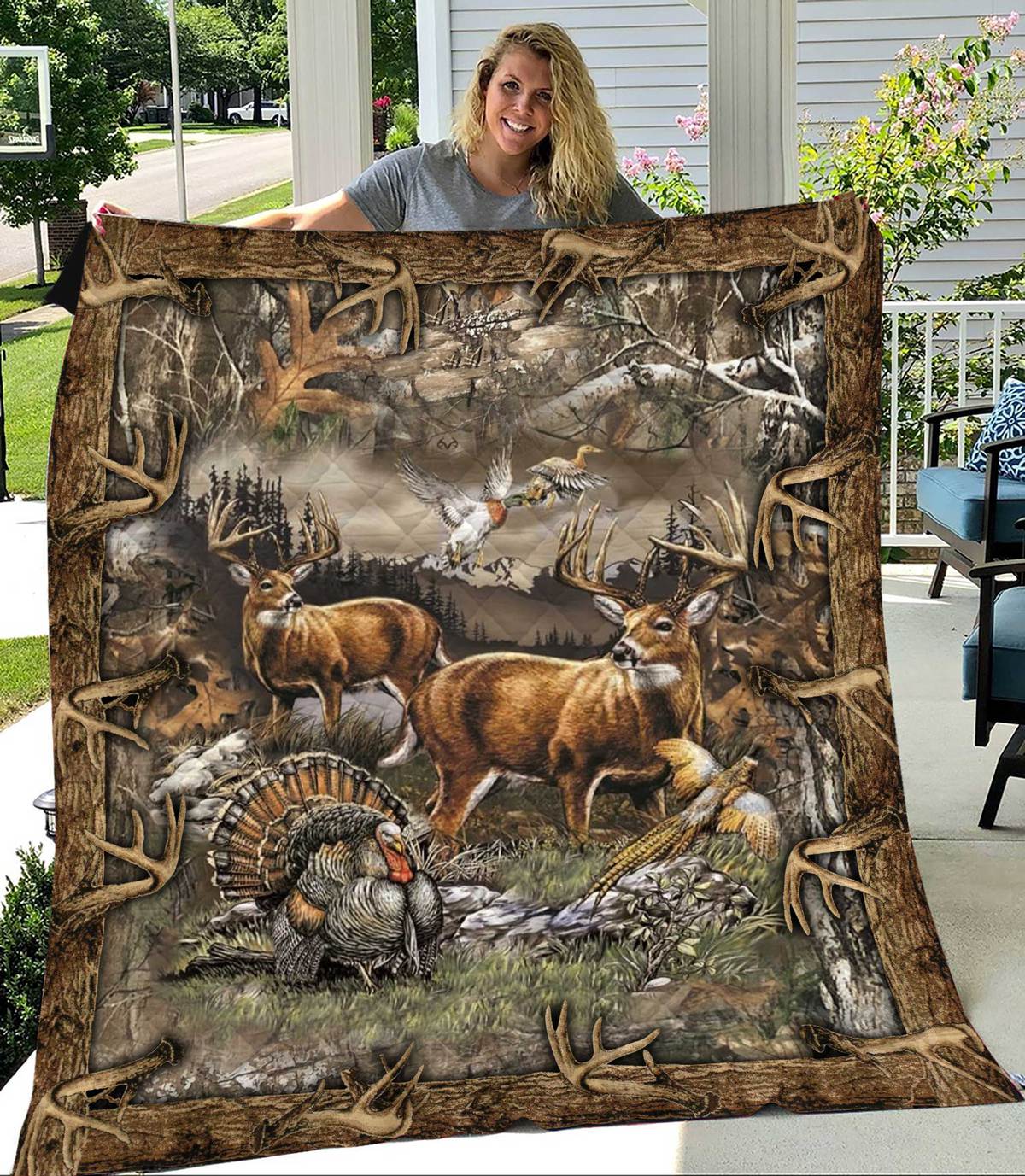 Deer Hunting Blanket, Hunting Lover 1612490563295_49d1e517-79c7-4cb7-8a12-c5f4058dd1ef.jpg