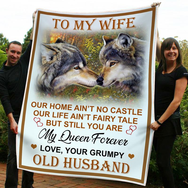 To My Wife Still You Are My Queen Forever Fleece Blanket - Quilt Blanket,     Valentine Gift, Love From Husband 1612490583893.jpg
