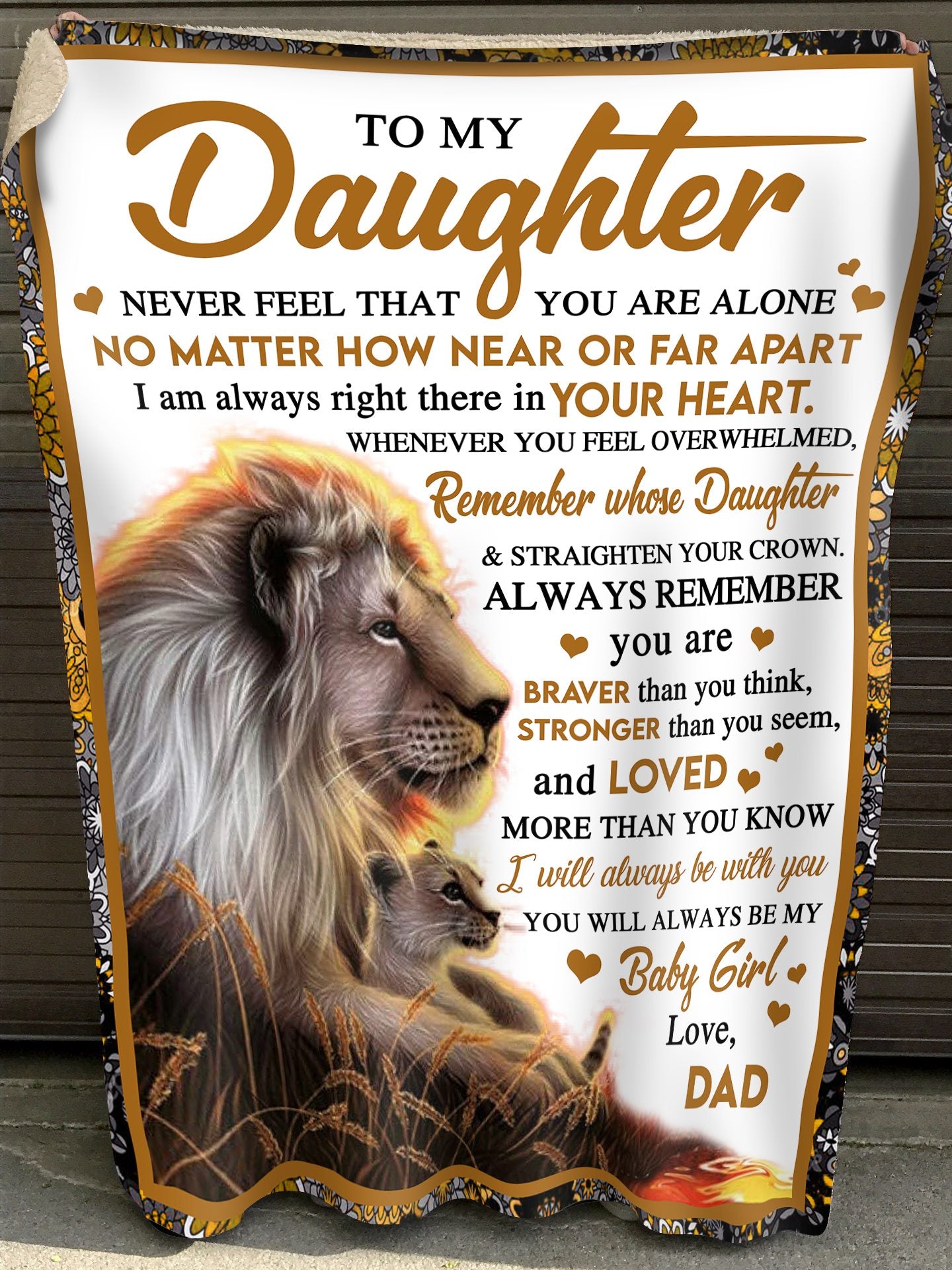 To My Daughter You Will Always Be My Baby Girl Fleece Blanket - Quilt Blanket, Gift From Dad To Daughter, Home Decor Bedding Couch Sofa Soft And Comfy Cozy 1613635892770.jpg