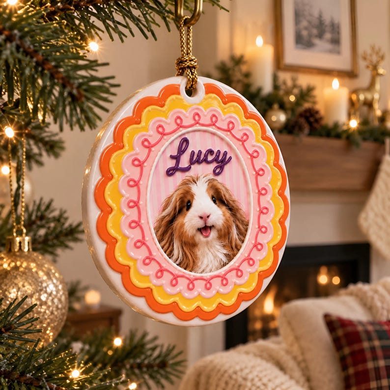 Personalized Custom Photo Pet 3D Ceramic Round Ornament, Christmas Vintage Frame Dog Cat Gift 161422f6-b95d-45d3-bbee-4f0ac5abd26d-l7.jpg