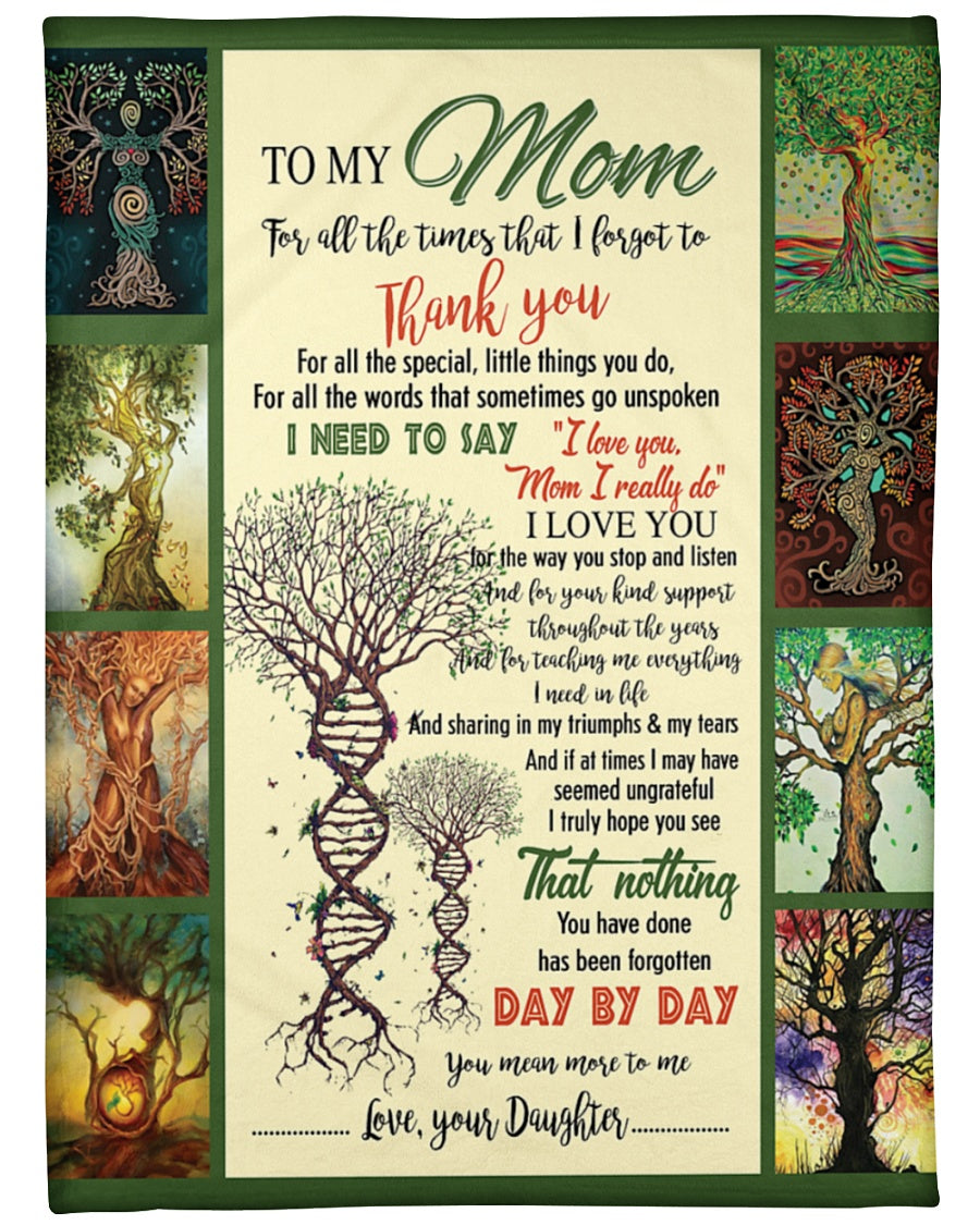 For All The Times That I Forgot To Thank You Fleece Blanket - Quilt Blanket Mother S Day Greetings, Mother S Day Gift From Daughter To Mom, Home Decor Bedding Couch Sofa Soft And Comfy Cozy 1614530071056.jpg