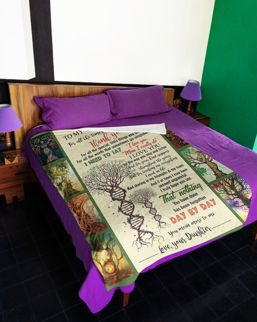 For All The Times That I Forgot To Thank You Fleece Blanket - Quilt Blanket Mother S Day Greetings, Mother S Day Gift From Daughter To Mom, Home Decor Bedding Couch Sofa Soft And Comfy Cozy 1614530071481.jpg