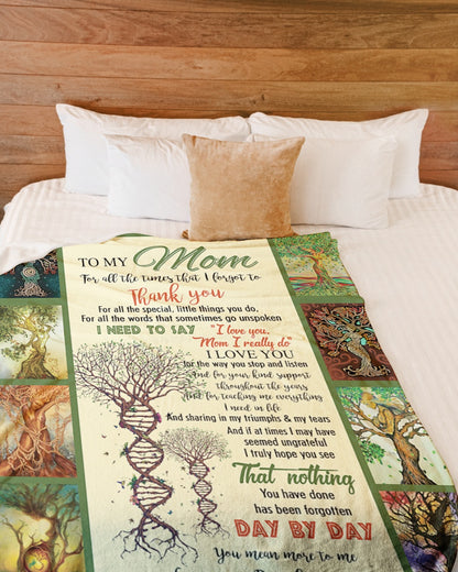 For All The Times That I Forgot To Thank You Fleece Blanket - Quilt Blanket Mother S Day Greetings, Mother S Day Gift From Daughter To Mom, Home Decor Bedding Couch Sofa Soft And Comfy Cozy 1614530071791.jpg