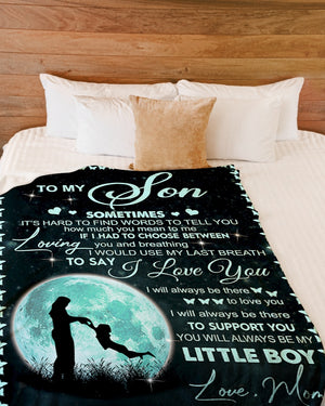 Gift For Son Blanket, To My Son You Will Always Be My Little Boy 1614530093895.jpg