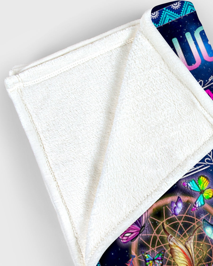 Gift For Daughter Blanket, Butterfly Dreamcatcher To My Daughter Never Feel That You Are Alone - Love From Mom 1614530095192.jpg