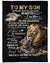 To My Son Never Feel That You Are Alone Fleece Blanket - Quilt Blanket Gift For Son Gift From Dad To Son Home Decor Bedding Couch Sofa Soft and Comfy Cozy 1614530111580.jpg