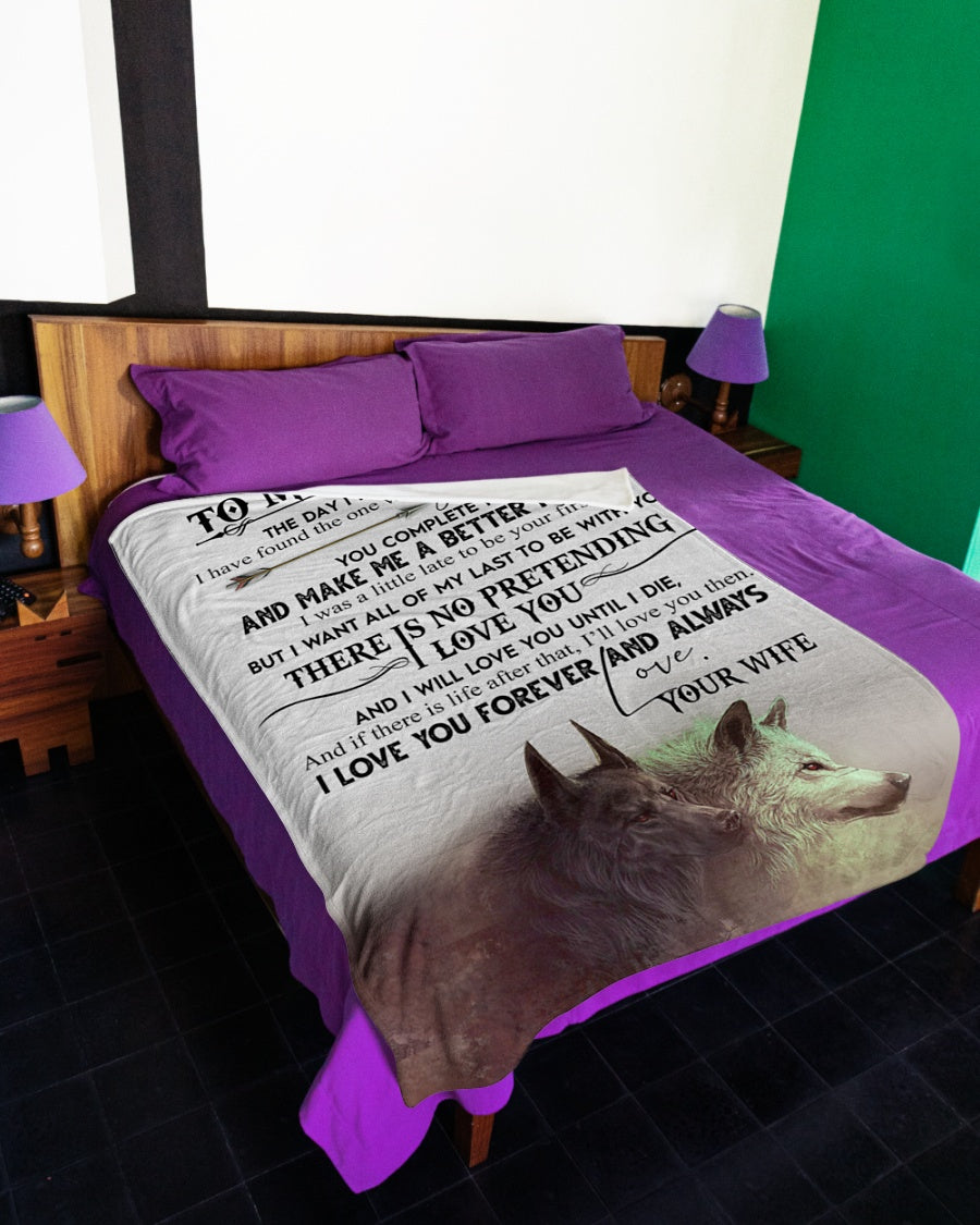 To My Husband I Love You Forever And Always Fleece Blanket - Quilt Blanket Couple Gift Gift From Wife To Husband Home Decor Bedding Couch Sofa Soft And Comfy Cozy 1614530112276.jpg
