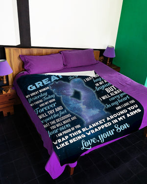 Personalized Name Blanket - Gift For Mom From Son - Creative Birthday Mother's Day Gifts For Mom - To My Great Mom My Great Woman 1615397768473.jpg
