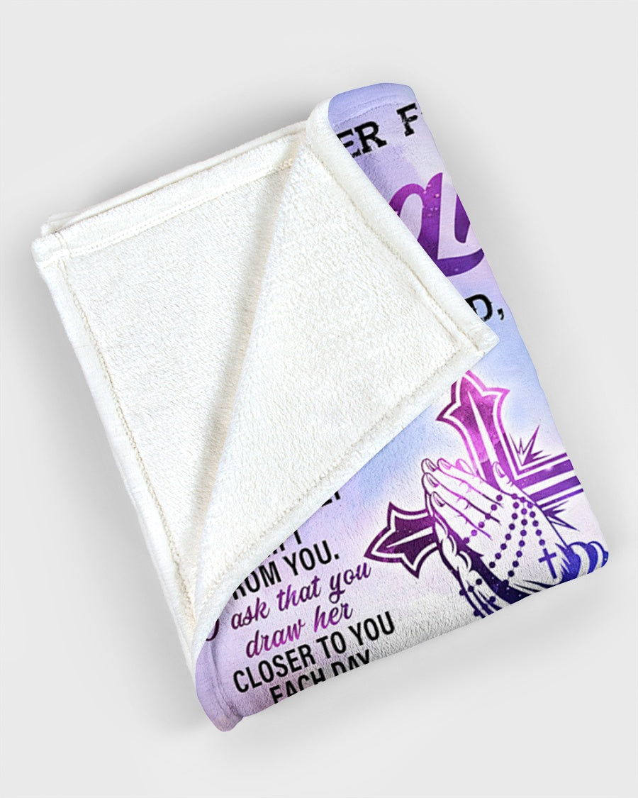 Gift For Daughter Blanket, From Mom Dad A Prayer For My Daughter Fleece Blanket 1615397769639.jpg