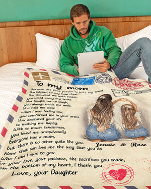 Personalized Blanket With Name - Gifts For Moms From Daughters - Gifts For Mom For Birthday Mother's Day - You Were The First Person To Hold 1615398065911.jpg