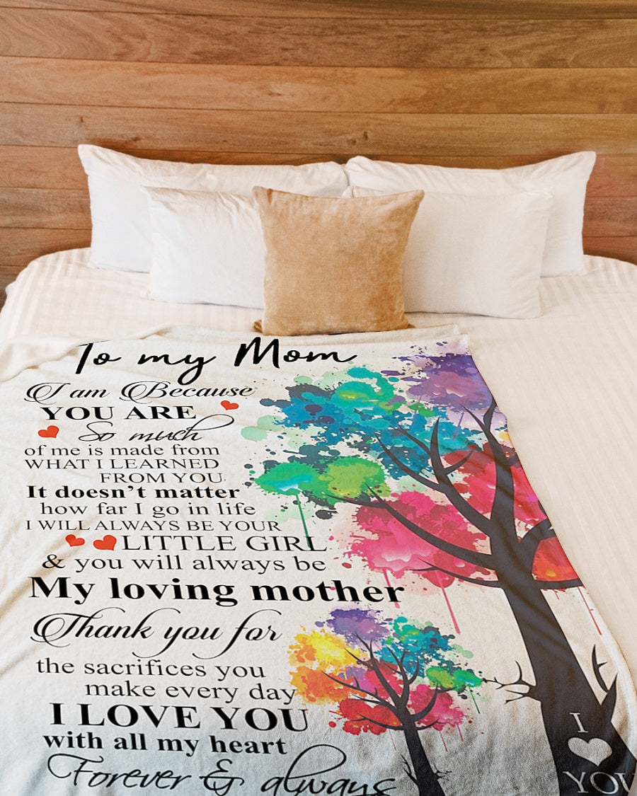 Gift For Mother Blanket, My Loving Mother Fleece Blanket 1615398118979.jpg