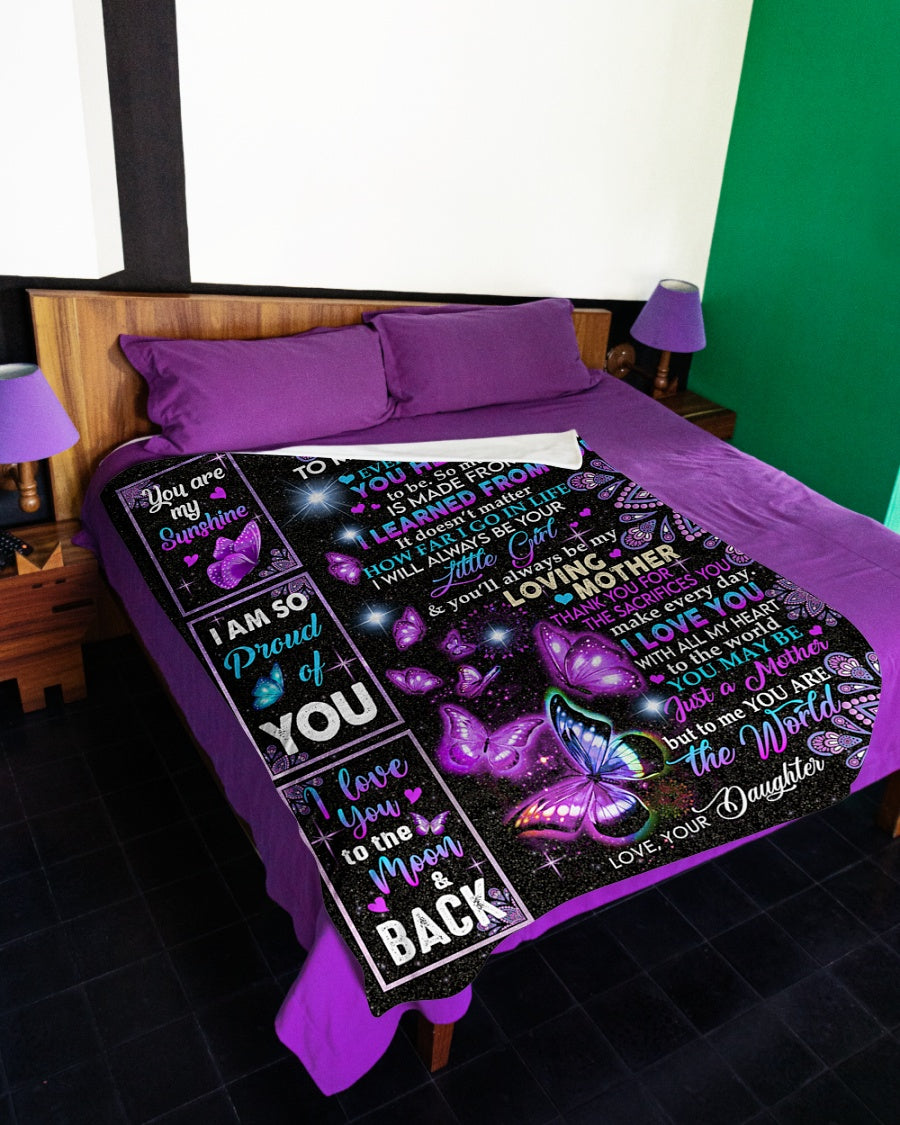 To My Mom You Are My Sunshine, Fleece Blanket - Quilt Blanket, Mother’s Day Gift From Daughter To Mom, Meaningful Mother’s Day Gift, Home Decor Bedding Couch Sofa Soft And Comfy Cozy 1615398123612.jpg