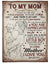 Personalized Blanket - Gift For Mom From Son - Gifts For A Moms Birthday Mother's Day - I Know It's Not Easy For A Woman 1615398145874.jpg