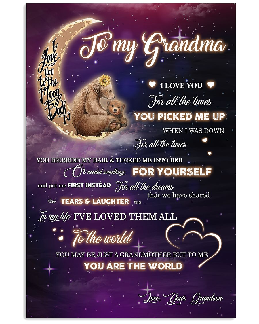 You Pick Me Up When I Was Down Canvas, Happy Mother’s Day Ideas, Mother’s Day Gift From Grandson To Grandma, Warm Home Decor Wall Art Visual Art 1616608328076.jpg