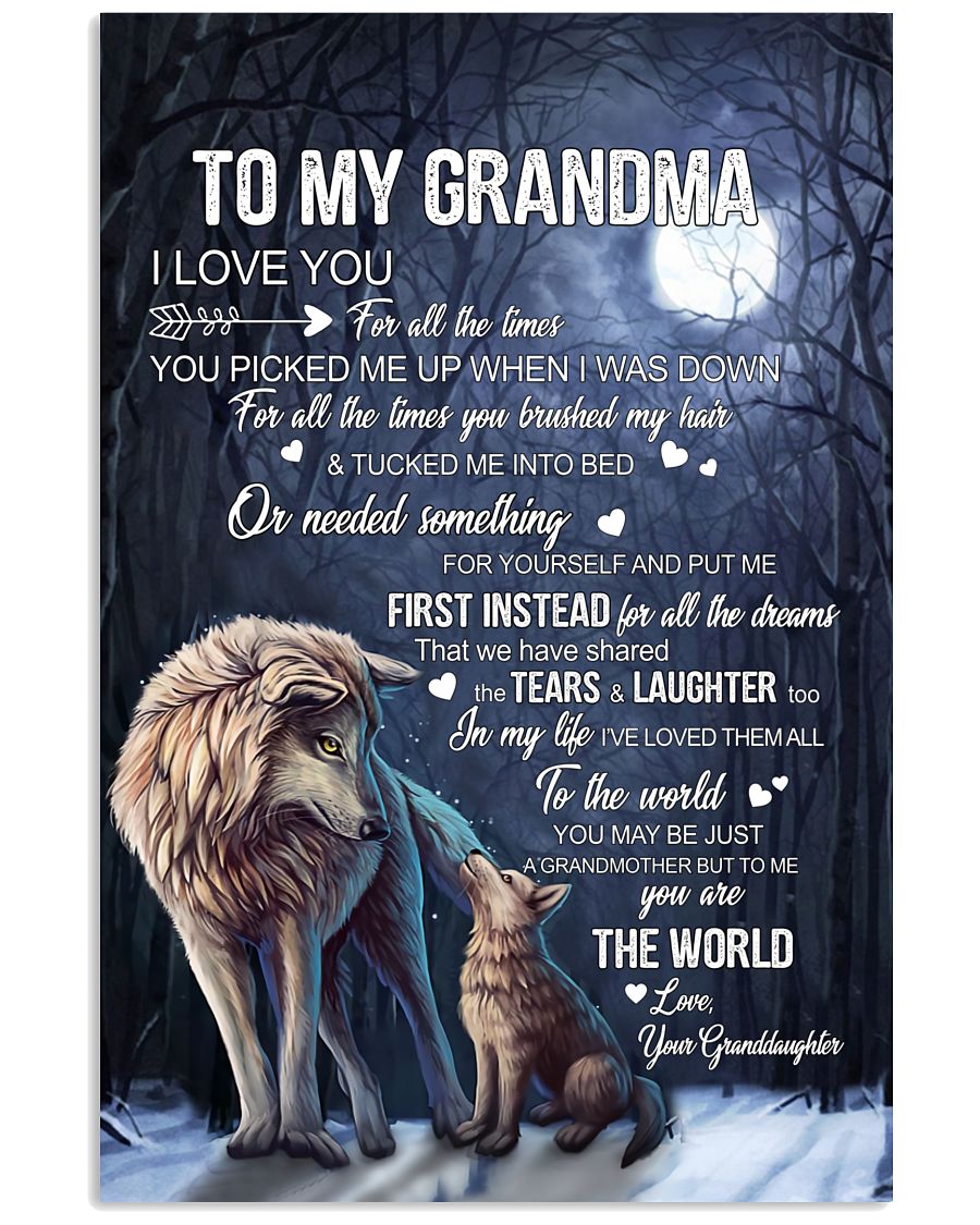 You're The World Canvas, Happy Mother’s Day Ideas, Mother’s Day Gift From Granddaughter To Grandma, Warm Home Decor Wall Art Visual Art 1616608328570.jpg