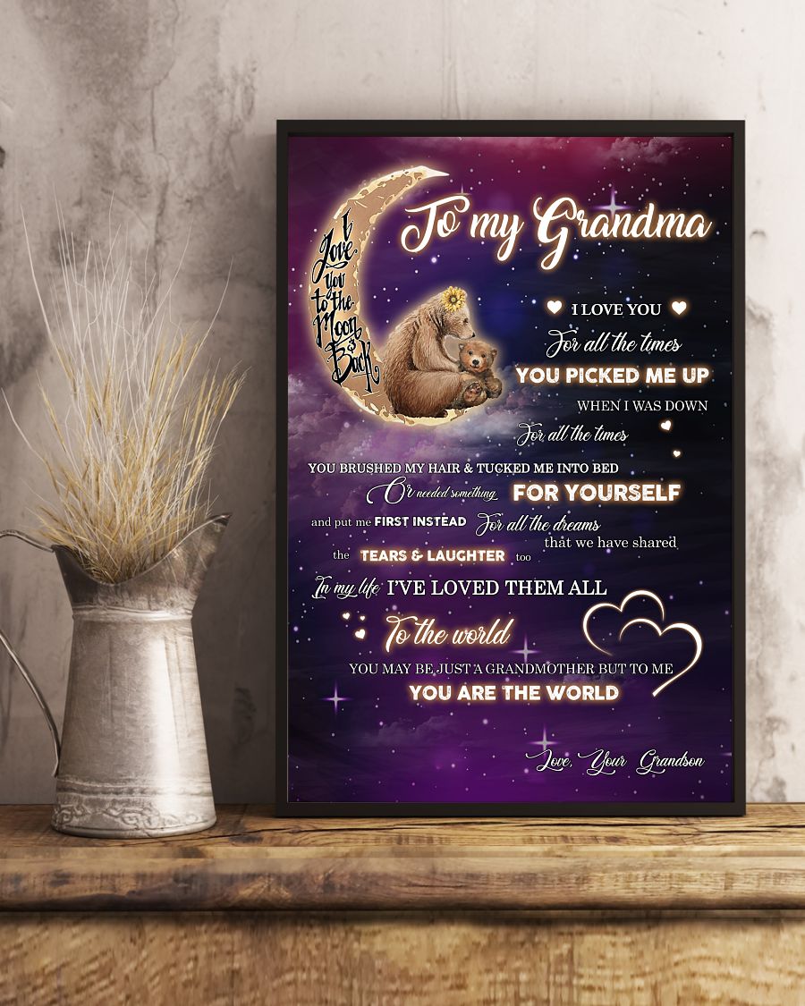 You Pick Me Up When I Was Down Canvas, Happy Mother’s Day Ideas, Mother’s Day Gift From Grandson To Grandma, Warm Home Decor Wall Art Visual Art 1616608329682.jpg