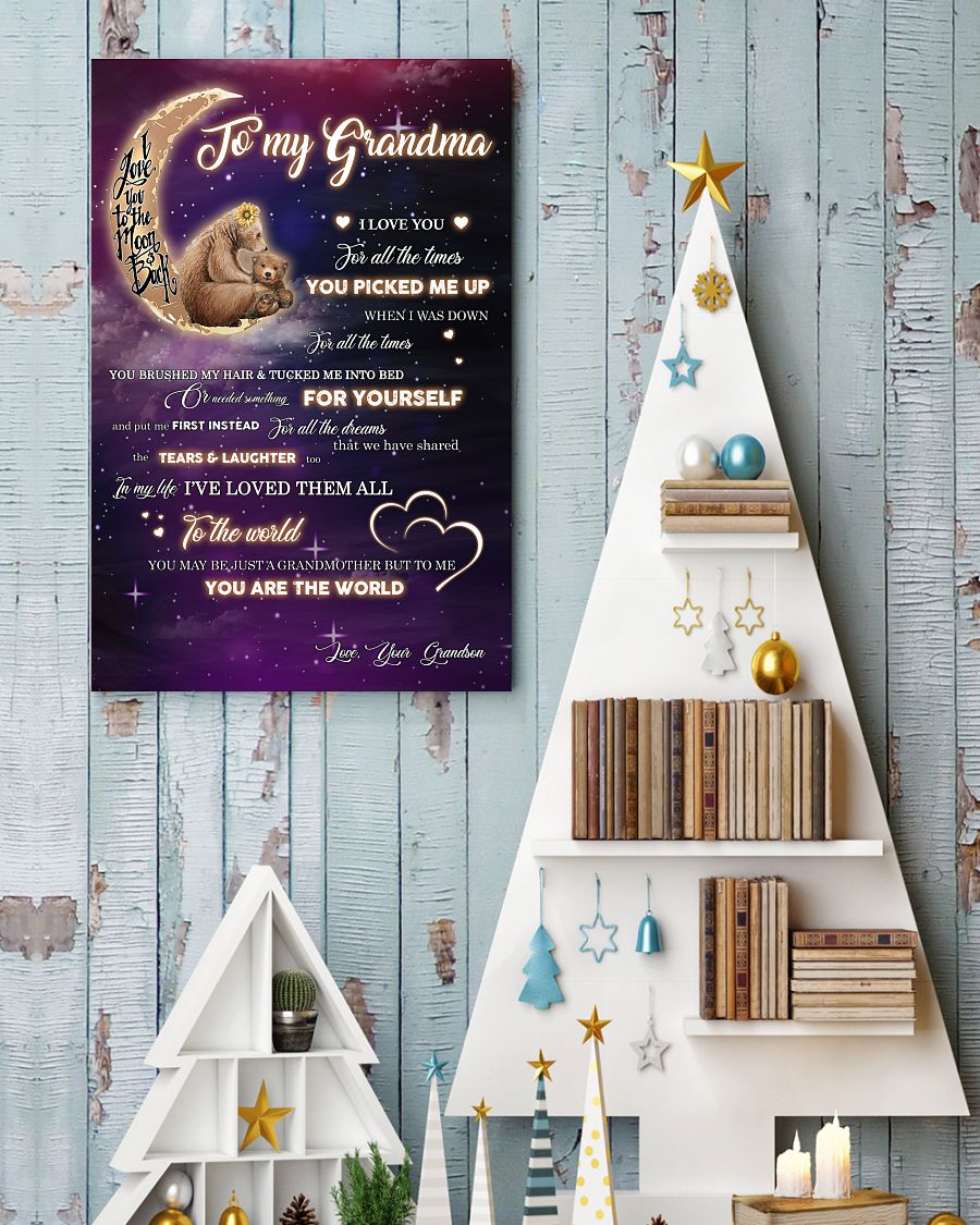 You Pick Me Up When I Was Down Canvas, Happy Mother’s Day Ideas, Mother’s Day Gift From Grandson To Grandma, Warm Home Decor Wall Art Visual Art 1616608332879.jpg