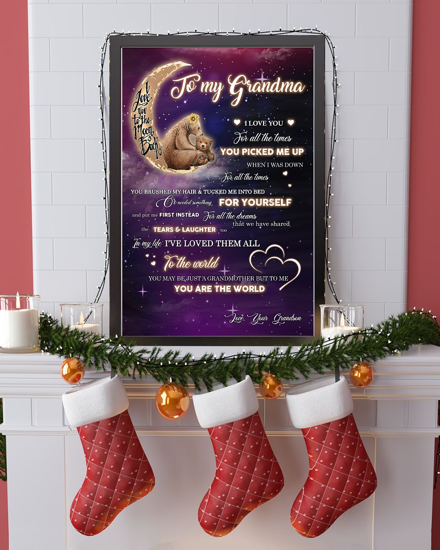 You Pick Me Up When I Was Down Canvas, Happy Mother’s Day Ideas, Mother’s Day Gift From Grandson To Grandma, Warm Home Decor Wall Art Visual Art 1616608334441.jpg