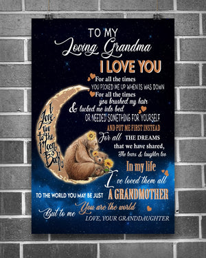 You Pick Me Up When I Was Down Bear Canvas, Happy Mother’s Day Ideas, Mother’s Day Gift From Granddaughter To Grandma, Warm Home Decor Wall Art Visual Art 1616608335535.jpg