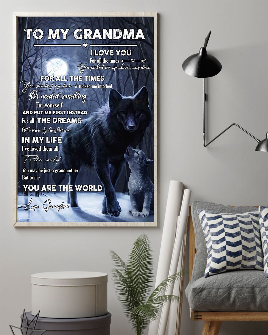 I Love You Canvas, Happy Mother’s Day Ideas, Mother’s Day Gift From Grandson To Grandma, Warm Home Decor Wall Art Visual Art 1616608339891.jpg