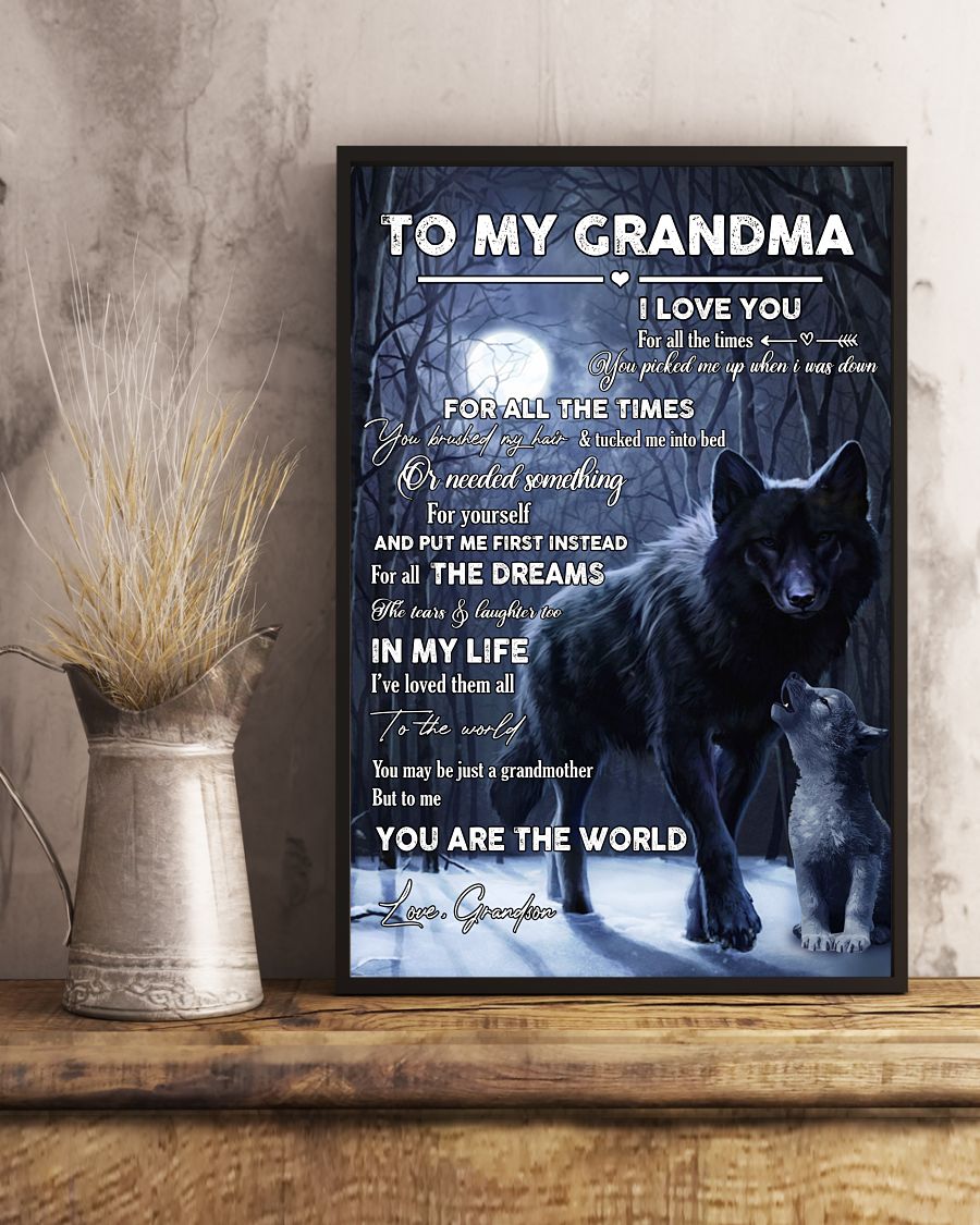 I Love You Canvas, Happy Mother’s Day Ideas, Mother’s Day Gift From Grandson To Grandma, Warm Home Decor Wall Art Visual Art 1616608345092.jpg
