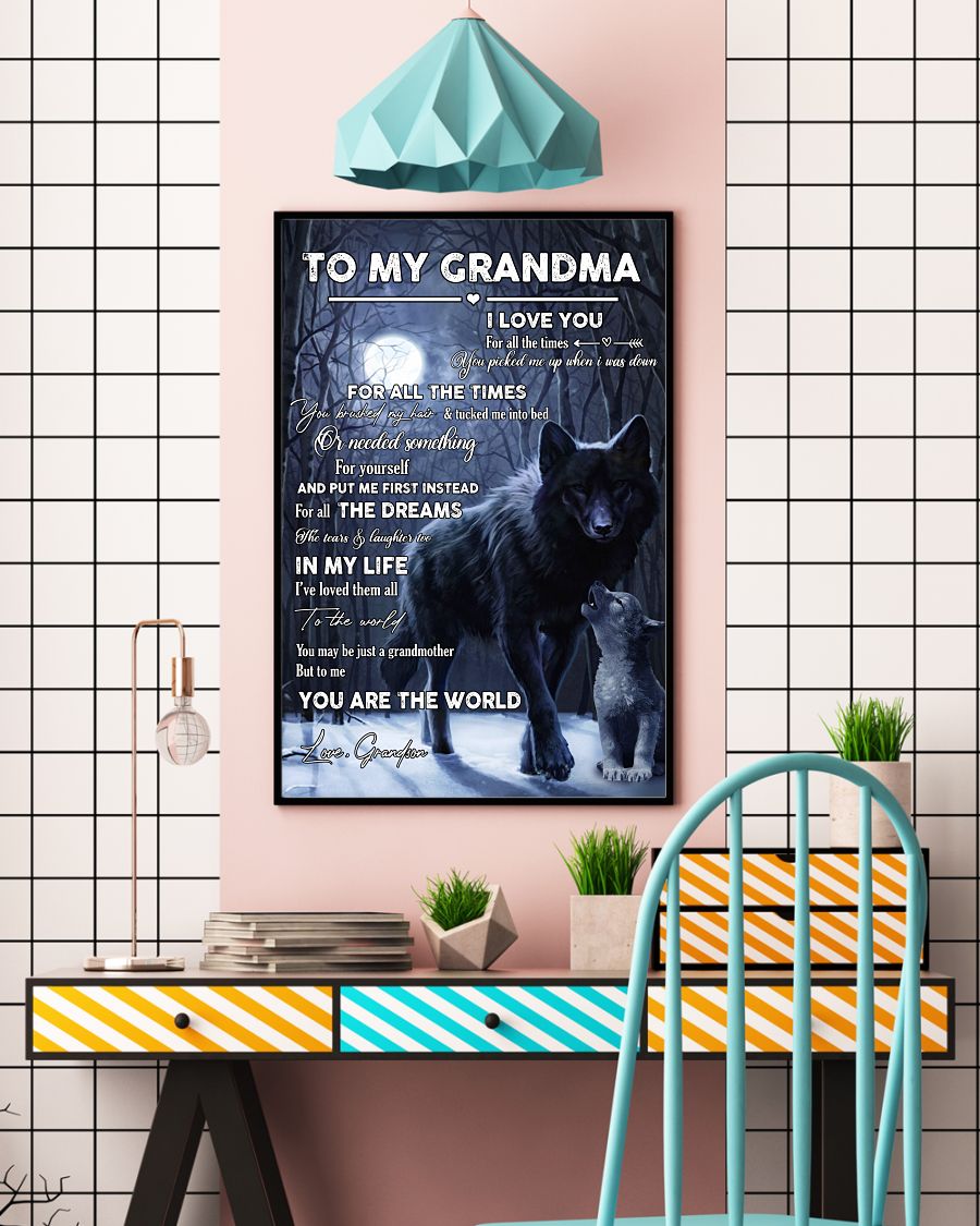 I Love You Canvas, Happy Mother’s Day Ideas, Mother’s Day Gift From Grandson To Grandma, Warm Home Decor Wall Art Visual Art 1616608346713.jpg